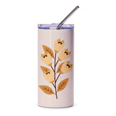 Floral Tumbler, Flower Tumbler, Botanical Tumbler, Plant Tumbler, Nature Tumbler, Aesthetic Tumbler, Trendy Tumbler, Gift for Her - Tawshia